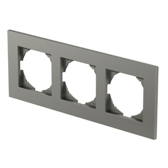 Πλαίσιο 3Θέσεων PW Λευκό / FLAT LOGIQ TEM 