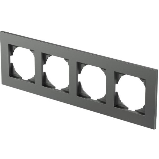 Πλαίσιο 4Θέσεων PW Λευκό / FLAT LOGIQ TEM 