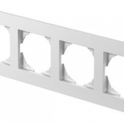 Πλαίσιο 4Θέσεων PW Λευκό / FLAT LOGIQ TEM 