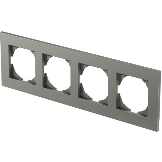 Πλαίσιο 4Θέσεων PW Λευκό / FLAT LOGIQ TEM 