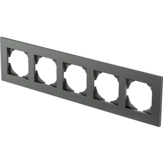 Πλαίσιο 5Θέσεων PW Λευκό / FLAT LOGIQ TEM 