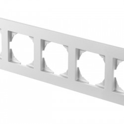 Πλαίσιο 5Θέσεων PW Λευκό / FLAT LOGIQ TEM 
