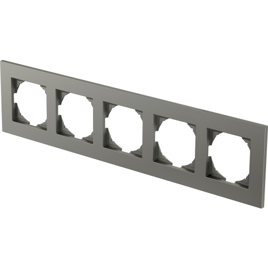 Πλαίσιο 5Θέσεων PW Λευκό / FLAT LOGIQ TEM 