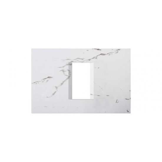 Πλαίσιο κάλυψης λευκό Line OL 1/3M PW - TEM MODUL