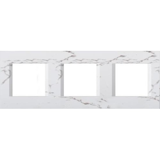 Πλαίσιο κάλυψης λευκό Line OL 3x2M PW - TEM MODUL