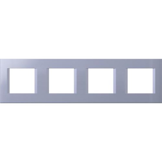 Πλαίσιο κάλυψης λευκό Line OL 4x2M PW - TEM MODUL