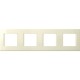 Πλαίσιο κάλυψης λευκό Line OL 4x2M PW - TEM MODUL