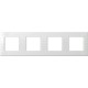 Πλαίσιο κάλυψης λευκό Line OL 4x2M PW - TEM MODUL