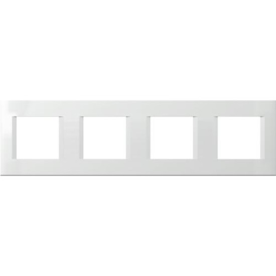 Πλαίσιο κάλυψης λευκό Line OL 4x2M PW - TEM MODUL