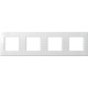 Πλαίσιο κάλυψης λευκό Line OL 4x2M PW - TEM MODUL