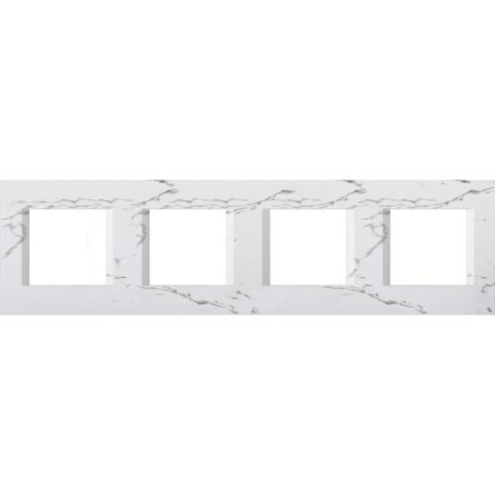 Πλαίσιο κάλυψης λευκό Line OL 4x2M PW - TEM MODUL