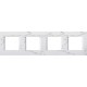 Πλαίσιο κάλυψης λευκό Line OL 4x2M PW - TEM MODUL