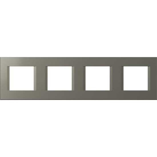 Πλαίσιο κάλυψης λευκό Line OL 4x2M PW - TEM MODUL