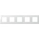 Πλαίσιο κάλυψης λευκό Line OL 5x2M PW - TEM MODUL