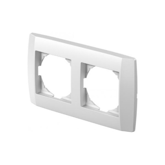 Πλαίσιο 2Θέσεων PW Λευκό / BOLD LOGIQ TEM
