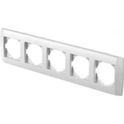 Πλαίσιο 5Θέσεων PW Λευκό / BOLD LOGIQ TEM