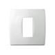 Πλαίσιο κάλυψης λευκό Soft OS 1/2M PW - TEM MODUL