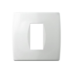 Πλαίσιο κάλυψης λευκό Soft OS 1/2M PW - TEM MODUL