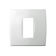 Πλαίσιο κάλυψης λευκό Soft OS 1/2M PW - TEM MODUL