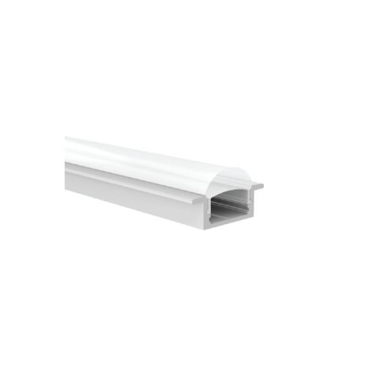 Recessed Led profile 60degrees with semi clear diffuser 2m 13,4mmx24mmx ESME - P101/U - aca