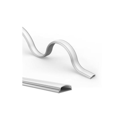 Προφίλ οροφής / Κρεμαστό / Επίτοιχο έυκαμπτο αλουμινίου με οπάλ κάλυμμα 2μέτρα 17,8mmx6mm WHIP - P114NU - aca