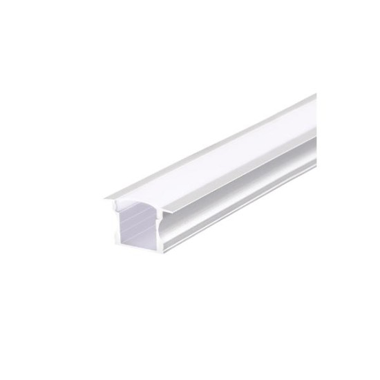 Recessed Led profile with opal diffuser 2m 24mmx14,2mmx17,2mm HAZEL - P115N/U - aca