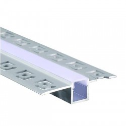 Προφίλ γυψοσανίδας αλουμινίου με οπάλ κάλυμμα 2μέτρα 56mmx15mmx15mm - LING - P135U - aca