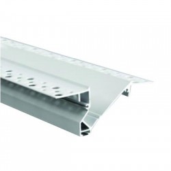 Προφίλ γυψοσανίδας αλουμινίου με οπάλ κάλυμμα 2μέτρα 90mmx36mmx46mm SLID - P136U - aca