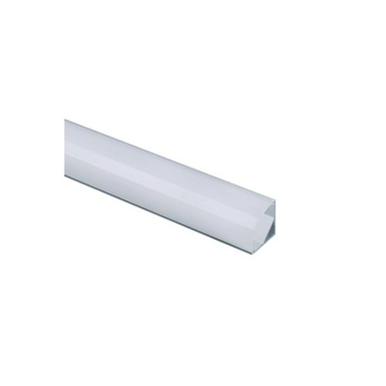 Προφίλ οροφής / Επίτοιχο αλουμινίου με οπάλ κάλυμμα 2μέτρα 15,8mmx15,8mm CORN - P161U - aca