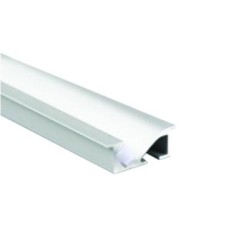 Προφίλ χωνευτό αλουμινίου ασύμμετρου φωτισμού με οπάλ κάλυμμα 2μέτρα 23,5mmx9mmx20mm ARPY - P168/U - aca