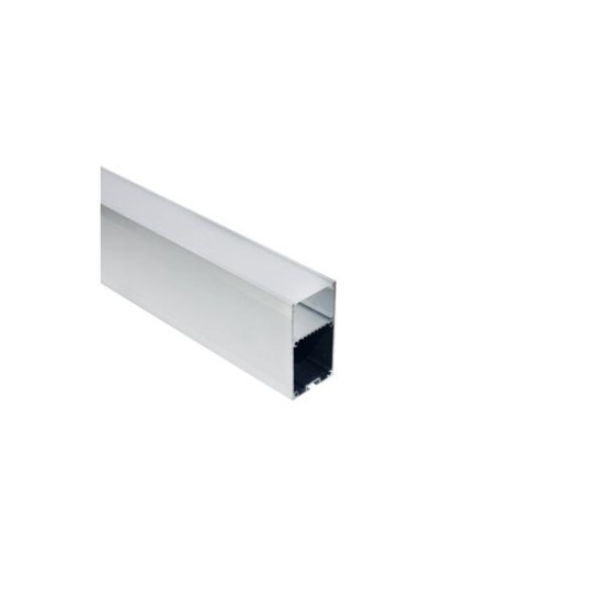 Προφίλ οροφής / Κρεμαστό αλουμινίου με οπάλ κάλυμμα 2μέτρα 66,8mmx35,6mm NERI - P210U - aca