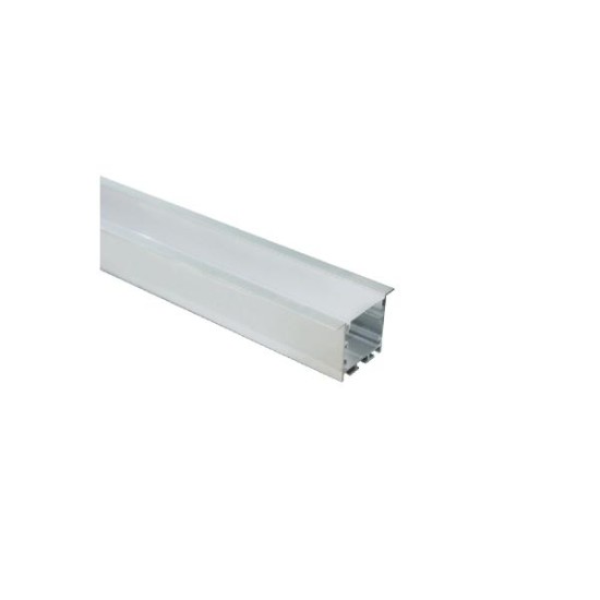 Recessed Led profile with opal diffuser 2m 50mmx35mmx35mm VYLO - P211/U - aca