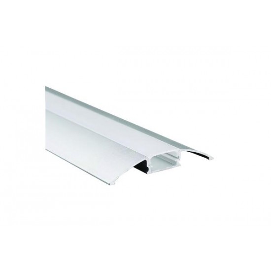 Προφίλ οροφής / Επίτοιχο αλουμινίου με οπάλ κάλυμμα 2μέτρα  52mmx7,8mm 2WING - P21N/U - aca