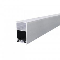 Προφίλ Κρεμαστό αλουμινίου με οπάλ κάλυμμα 2μέτρα 50mmx88mm SIEN - P288/U - aca