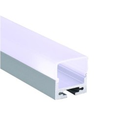 Προφίλ οροφής / Κρεμαστό / Επίτοιχο αλουμινίου με οπάλ κάλυμμα 2μέτρα 20mmx20mm PEND - P28NU - aca