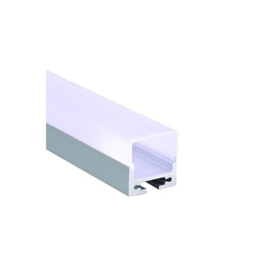 Προφίλ οροφής / Κρεμαστό / Επίτοιχο αλουμινίου με οπάλ κάλυμμα 2μέτρα 20mmx20mm PEND - P28NU - aca