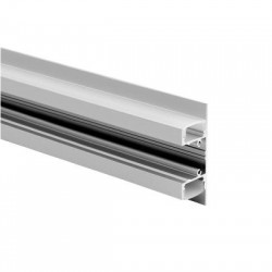 Προφίλ επίτοιχο αλουμινίου με οπάλ κάλυμμα 2μέτρα 50mmx18mm UPDOWN - P50N/U - aca