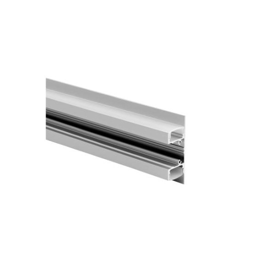 Προφίλ επίτοιχο αλουμινίου με οπάλ κάλυμμα 2μέτρα 50mmx18mm UPDOWN - P50N/U - aca