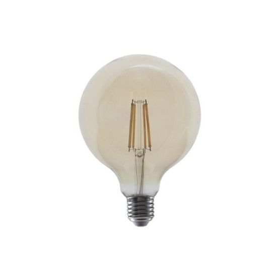 Λάμπα Led νήματος Dimmable Κεχριμπάρι G125 E27 - Γλομπέ 10W 2700K - PALA12510WWDIMAM - Diolamp