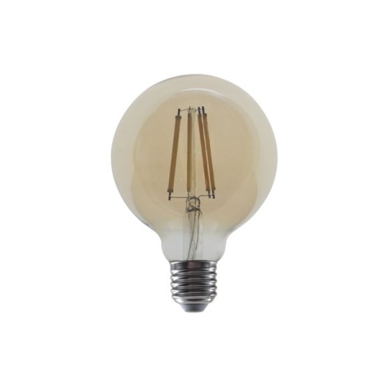 Λάμπα Led νήματος Step Dimmable Κεχριμπάρι G95 E27 - Γλομπέ 10W 2700K - PALA9510WWAMSD - Diolamp