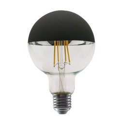 Λάμπα Led νήματος Dimmable Μισό Μάυρο G95 E27 - Globe 8W 2700K - PALA958WWDIMB- Diolamp