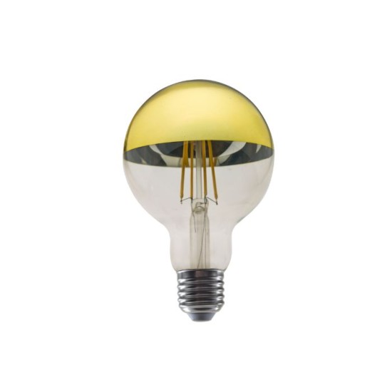 Λάμπα Led νήματος Dimmable Μισό χρυσό G95 E27 - Globe 8W 2700K - PALA958WWDIMG- Diolamp