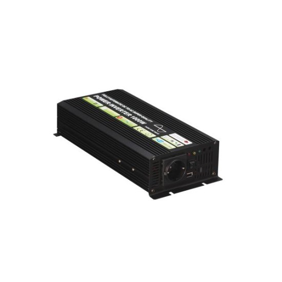 Αντιστροφέας (Inverter) 24VDC 1000W Καθαρού ημιτόνου - PIP1024N - aca elec