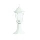 Hexagon floor plastic garden lanterns E27 White PC+Glass L:422mm W:171mm - aca 