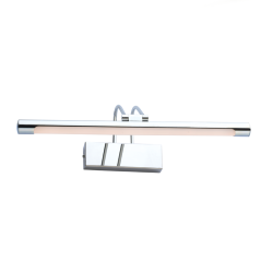 Φωτιστικό επίτοιχο λουτρού LED 8W 3000K 520Lm Ανοξείδωτο ατσάλι + Μέταλλο + Ακρυλικό / Χρώμιο + Λευκό 40X12X19CM  ARIA - acadecor 