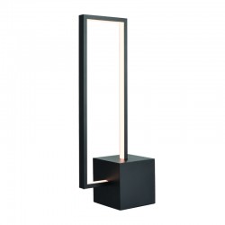 Φωτιστικό επιτραπέζιο LED 12W 3000k 980lm Αλουμίνιο + Ακρυλικό / Μάυρο μάτ 18X11XH46CM AELIA - acadecor