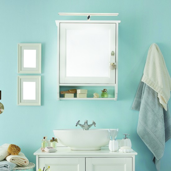 Φωτιστικό επίπλου λουτρού LED 8W 3000K 520Lm Μέταλλο + Ακρυλικό / Χρώμιο 50X4X10,5CM LUSTRO - acadecor 