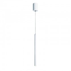 Φωτιστικό κρεμαστό LED 5W 3000k 400lm Αλουμίνιο + PVC σύρμα καλώδιο / Αμμώδες  Λευκό D3XD5,3XH220CM FINO - acadecor