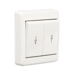 Μπουτόν ρολλών εξωτερικός λευκό - IP33 - RS16/2Μ P - ELKO