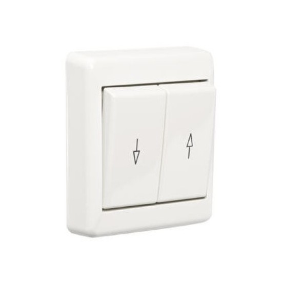 Μπουτόν ρολλών εξωτερικός λευκό - IP33 - RS16/2Μ P - ELKO